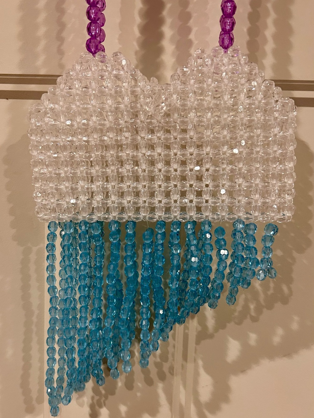 Raincloud Beaded Mini Crossbody Bag